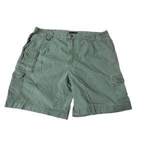 5.11 Tactical Series Men's Heavy Cotton Cargo Shorts Olive Green (Size: 40 x 9)